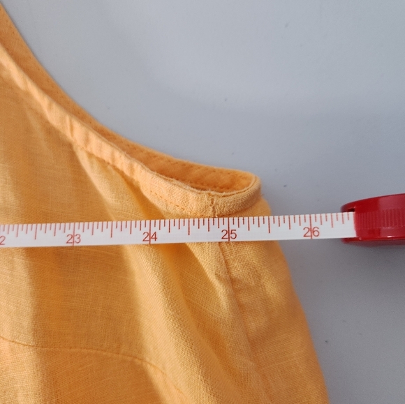 Talbots Women's Linen Sleeveless Top in Peach, Size 2x - Picture 6 of 7